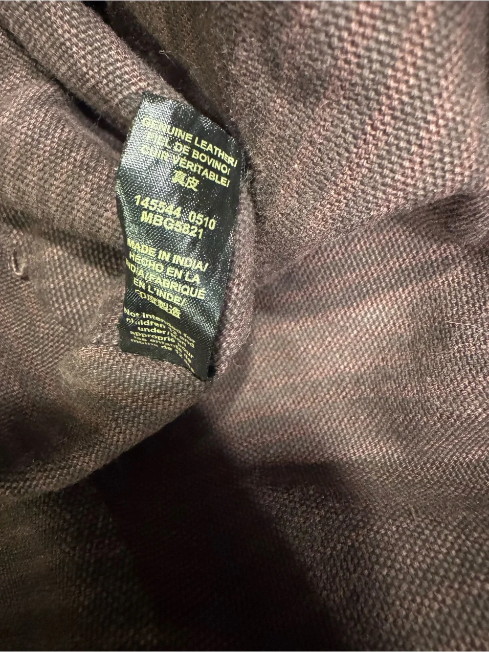 Fossil Brown Leather Duffel Bag